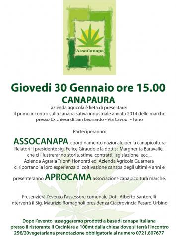 Canapicoltura Marche - Incontro sulla canapa sativa industriale a Fano Canapicoltura Marche - Incontro sulla canapa sativa industriale a Fano