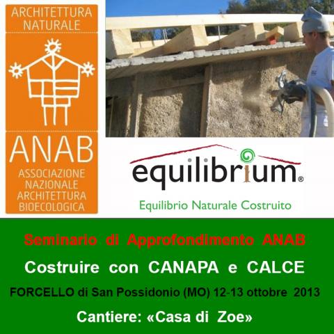 Seminario ANAB Equilibrium - Cantiere casa di zoe Cantiere Casa di Zoe - ANAB Equilibrium